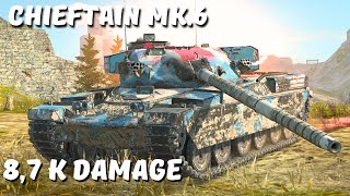 Chieftain Mk6  5 KILLS  87 K Damage WoT Blitz Replay [upl. by Gewirtz]