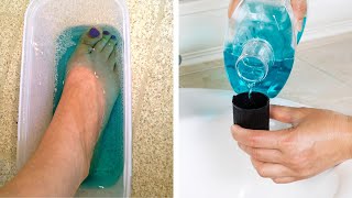 She Soaks Her Feet In Listerine For An Ingenious Reason [upl. by Miahc]