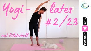 Yogilates 0223  der Mix aus yoga amp pilates mit dem pilatesball [upl. by Marybelle548]