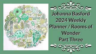 Johanna Basford 2024 Weekly Planner  Rooms of Wonder  Object Circle Part 3 [upl. by Stoneman]