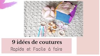 9 idées de couture facile à faire [upl. by Nadnarb848]