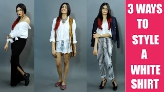 Commando 2s Adah Sharma shows us 3 ways to style a basic white shirt  Fashion Tips  Style Tips [upl. by Irolav]