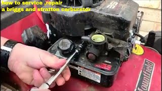 how to service repair a briggs and stratton carburetor [upl. by Proudfoot557]