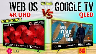 LG vs KODAK QLED UHD vs 4K UHD 43 Inch TV Comparison 2024⚡Who Wins ⚡Rank with Explanation⚡ [upl. by Mloc575]