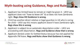 Zambrano child cases – challenging Home Office decisions  WDSC Immigration Team Webinar [upl. by Kingsly]