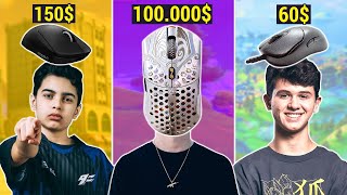 🔥 Qué MOUSE usan los 25 MEJORES JUGADORES de FORTNITE del MUNDO 🌍 [upl. by Yves718]