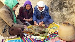 PERFECT LAMB LEG ROAST IN A TANDOOR  Rural Life In The Mountainous Afghanistan [upl. by Ladin]