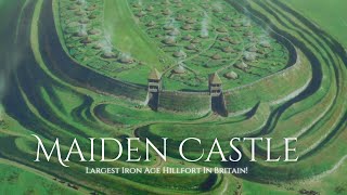 Visiting Maiden Castle  The Largest Iron Age Hill Fort In Britain [upl. by Emmalynne715]