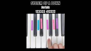 🎸SYSTEM OF A DOWN  Aerials piano pianotutorial shorts short shortvideo tiktok [upl. by Akemhs]