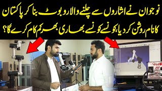 A GestureControlled Robot  Pakistanis Big Problem Solved  Public News [upl. by Aytak]