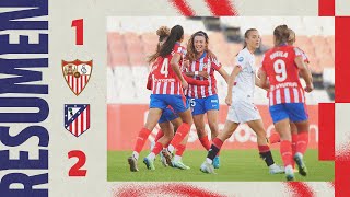 HIGHLIGHTS  Sevilla FC 12 Atlético de Madrid Femenino  Liga F 2425  Jornada 10 [upl. by Oshinski]