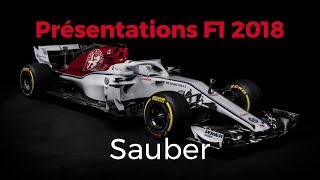 LAlfa Romeo Sauber C37 est dévoilée   Présentations F1 2018 [upl. by Yrojram]