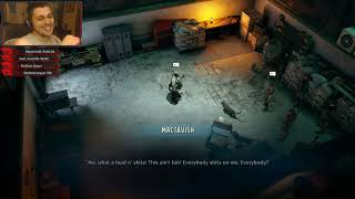 Wasteland 3  Supreme Jerk Difficulty  Shop Foreman and shop tugs  Scottish MacTavish conversation [upl. by Atteuqahs]