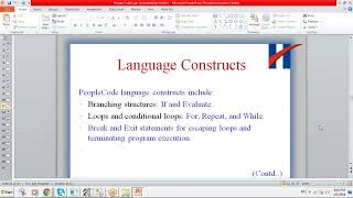 PeopleSoft Technical Training Part 8 of 36 [upl. by Odelinda682]