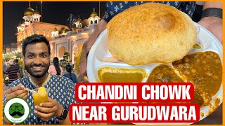 Chandni Chowk Near Gurudwara Street Food  Veggie Paaji [upl. by Niven]