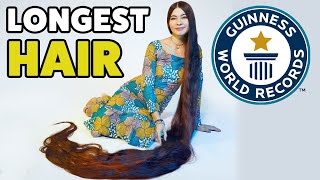 NEW Worlds Longest Hair Confirmed  Guinness World Records [upl. by Grenville817]