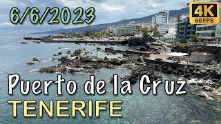 Tenerife  Puerto de la Cruz 🚶‍♂️06062023 🌥️🏝️ 4K HDR [upl. by Hoag]