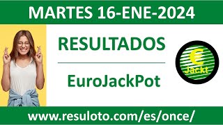 Resultado del sorteo EuroJackPot del martes 16 de enero de 2024 [upl. by Arlee]