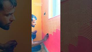 combing texture asian paints shorts trending viralvideo painting [upl. by Maureen]