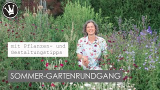 GARTENRUNDGANG in meinem SOMMERGARTEN  mit vielen Pflanzen und Gestaltungstipps  DekoideenReich [upl. by Pals]