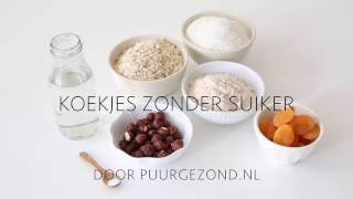 Hoe maak je koekjes zonder suiker Puurgezond [upl. by Aleina980]