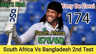 Tony De Zorzi Fabulous 170 Runs  South Africa Vs Bangladesh 2nd Test Match HIGHLIGHTS  Aneeb Crict [upl. by Suinotna]