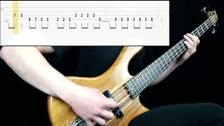 Metallica  Enter Sandman Bass Cover Play Along Tabs In Video [upl. by Munt]