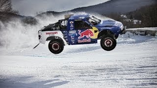 Headtohead offroad truck race on snow  Red Bull Frozen Rush [upl. by Faun939]