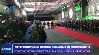 Visita del Presidente della Repubblica Sergio Mattarella a Livorno 7122024 [upl. by Ahsiuqal]