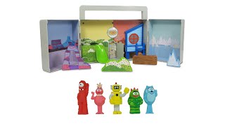 Yo Gabba Gabba Boombox Carry Playset With Muno Foofa Plex Brobee And Toodee [upl. by Aney480]