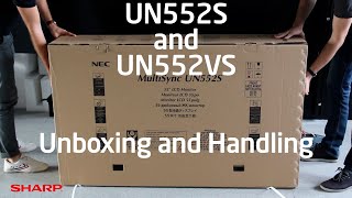 MultiSync® UN552S and UN552VS Unboxing Large Surface Perfection [upl. by Tertia]