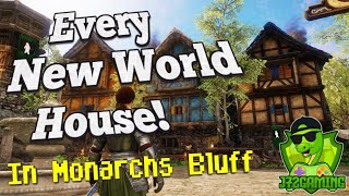 New World Every House in Monarchs Bluff  Which one passes the vibe check Tier 14 best locations [upl. by Aubyn]