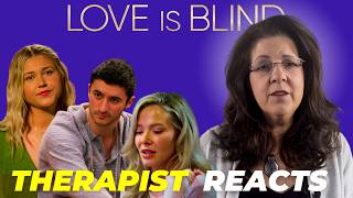 Therapist Reacts to DAMAGING Relationship Behavior Love is Blind S7E4 [upl. by Anaizit133]