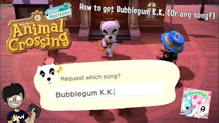 How to unlock Bubblegum KK or any song in Animal Crossing New Horizons [upl. by Hogarth]