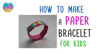 How to make a Paper bracelet  DIY [upl. by Pierson467]