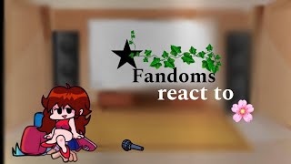 Fandoms react to 🇪🇸🇺🇸Fnf FpeDandy worldSonic Sub [upl. by Capp]