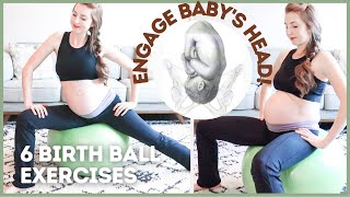 Birthing Ball Exercises to NATURALLY INDUCE LABOR [upl. by Vidovic]