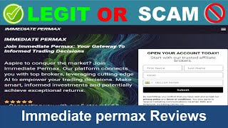 Immediate permax Reviews  Oct 2024 Beware of Scam Watch Now [upl. by Aramad]