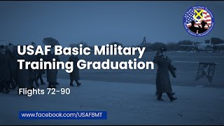 USAF Basic Military Training Graduation Ceremony Flights 7290  January 4 2024 [upl. by Charles]