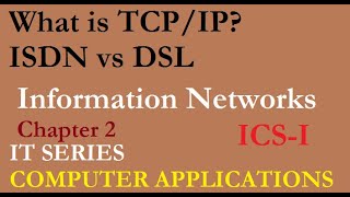 TCPIP Protocol  ISDN vs DSL  Integrated Services over Digital Networks  Digital subscriber Line [upl. by Rehpatsirhc]