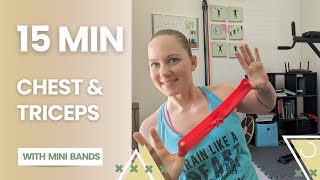 15Minute Chest amp Triceps With Bands  CBK Fit [upl. by Irek]