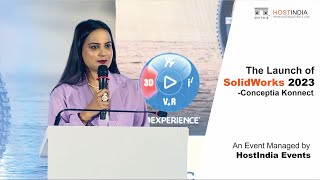 The Launch of Solid Work 2023 by conceptia Konnect Event Manage by HostIndia [upl. by Leay]