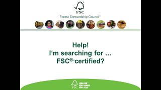 Searching for FSCcertified products [upl. by Elolcin]