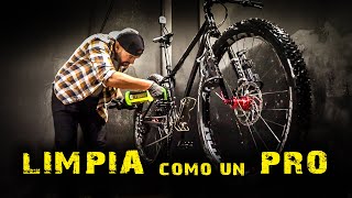 Como LIMPIAR la BICICLETA a FONDO limpieza de la transmisión cuadro discos y lubricación  SORTEO [upl. by Simaj]