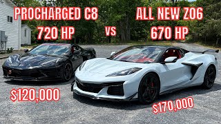 2023 Corvette Z06 vs ProCharged C8 Which Is The BETTER Buy [upl. by Hwu]