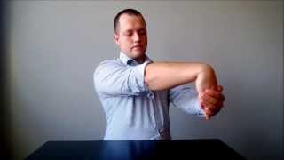 Tennis Elbow series STRETCHING BASICS  home physical therapy treatment part 410 [upl. by Gerhardine]