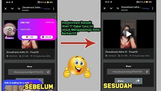 Cara mengatasi doodstream banyak iklan  Menghilangkan iklan di doodstream [upl. by Aevin106]