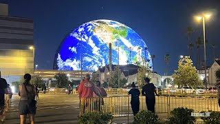 NEW Worlds Largest LED Sphere Lights Up for 1st Time STUNNING 23 Billion Sphere in Vegas [upl. by Obeng]