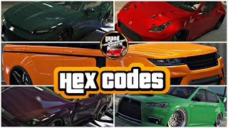 Modded Crew Colours WITH Hex Codes in GTA 5 Online [upl. by Swithbart298]