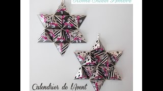 DIY Calendrier de lAvent facile et étoilé  tutoriel [upl. by Atnauq605]